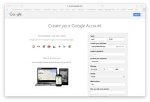 Create Gmail Account