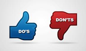 YouTube Channel Do and Don't List