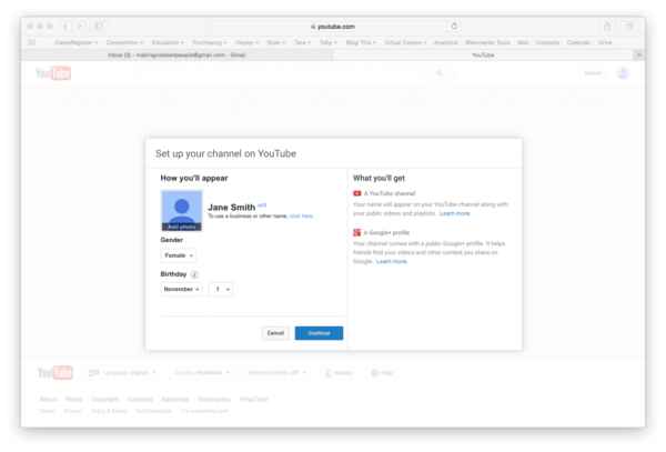HOW DO YOU SET UP A YOUTUBE CHANNEL FOR YOUR CHILD visual data 5