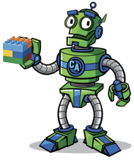 Cromwell Holding Six Bricks